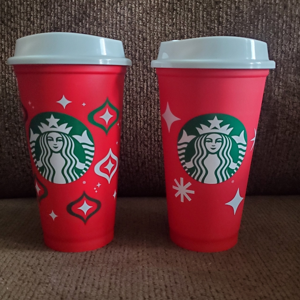 Starbucks Holiday 2023 Red 16 Oz Reusable Cup